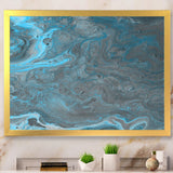 Blue and Gray Marble Landscape