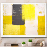Grey and Yellow Blue Abstract I