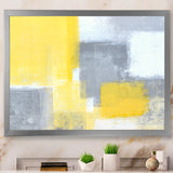 Grey and Yellow Blue Abstract XXI