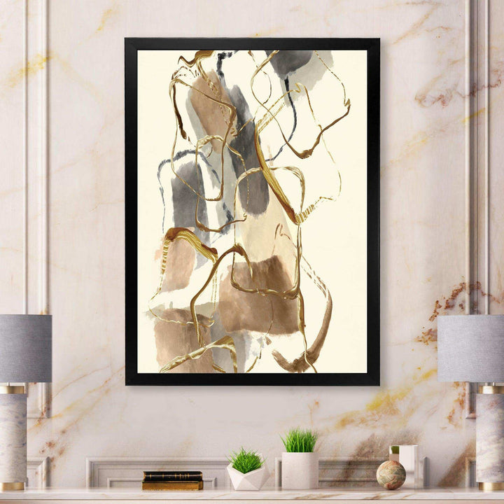 Gold Glam Squares VIII - Bedroom Wall Art