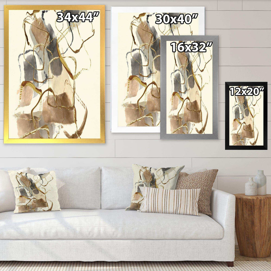 Gold Glam Squares VIII - Bedroom Wall Art