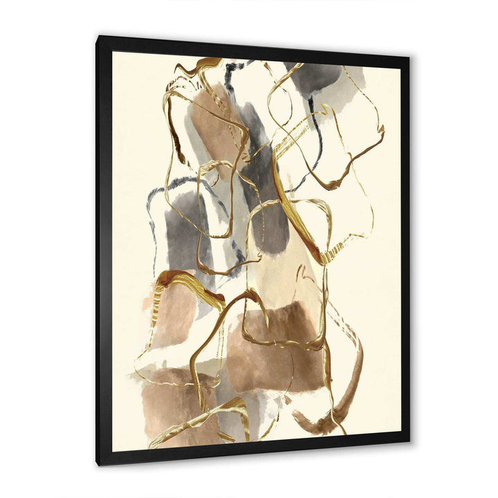 Gold Glam Squares VIII - Bedroom Wall Art