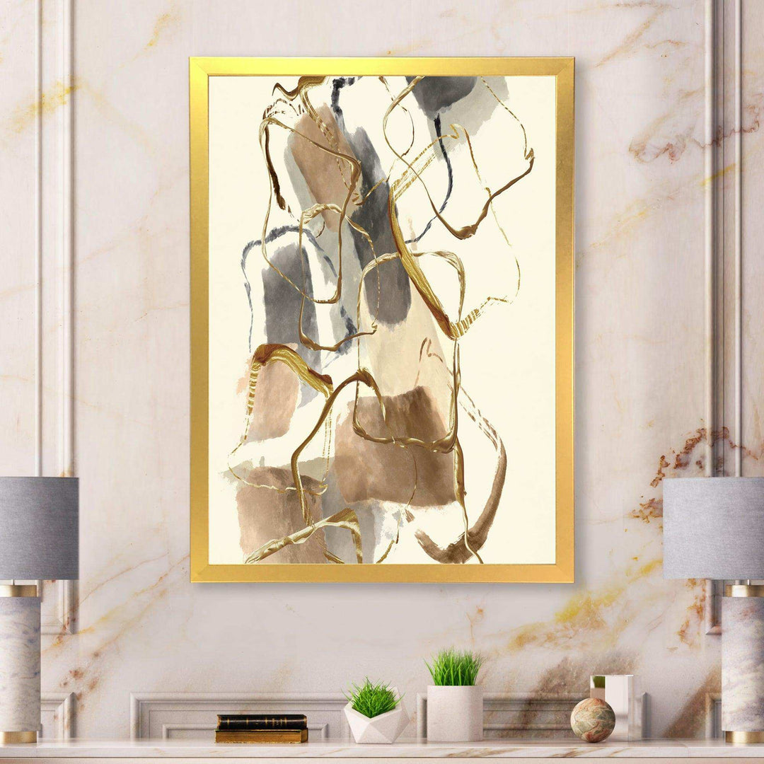 Gold Glam Squares VIII - Bedroom Wall Art