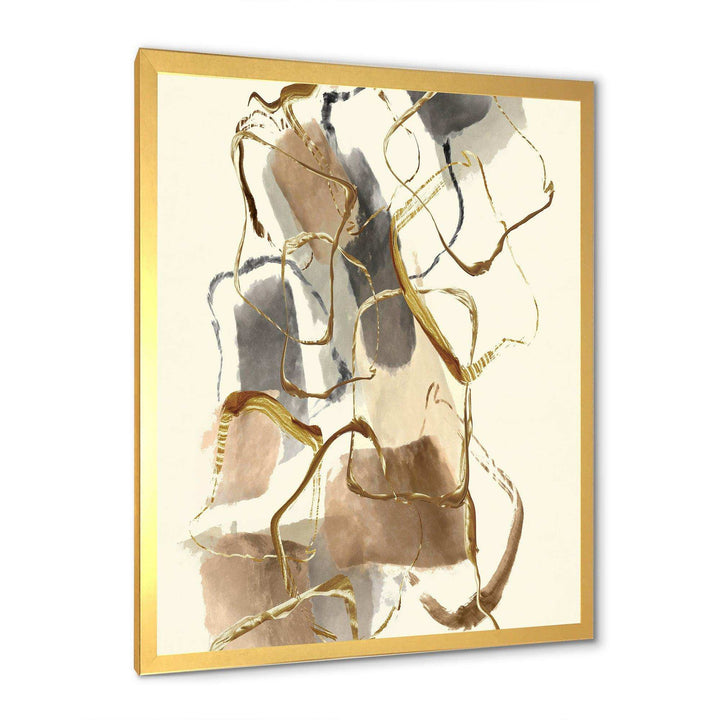 Gold Glam Squares VIII - Bedroom Wall Art