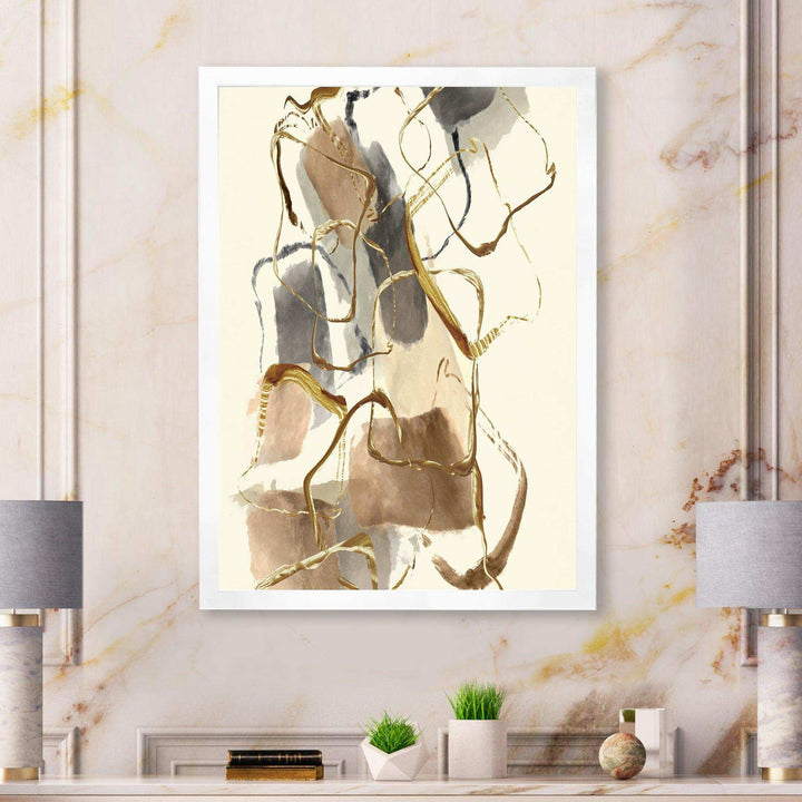 Gold Glam Squares VIII - Bedroom Wall Art