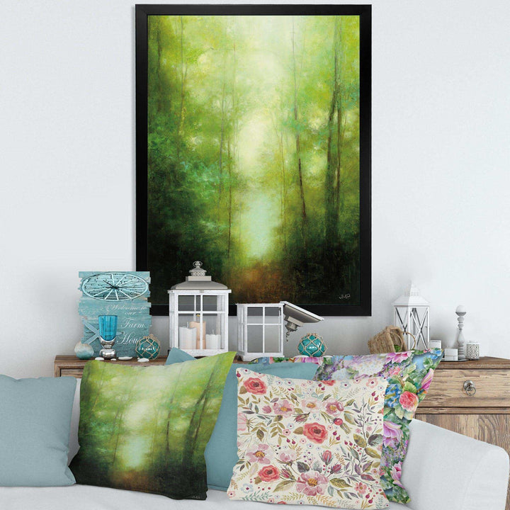 Into the Clearing Forest - Farmhouse Canvas Wall Art