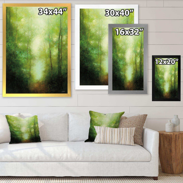 Into the Clearing Forest - Farmhouse Canvas Wall Art