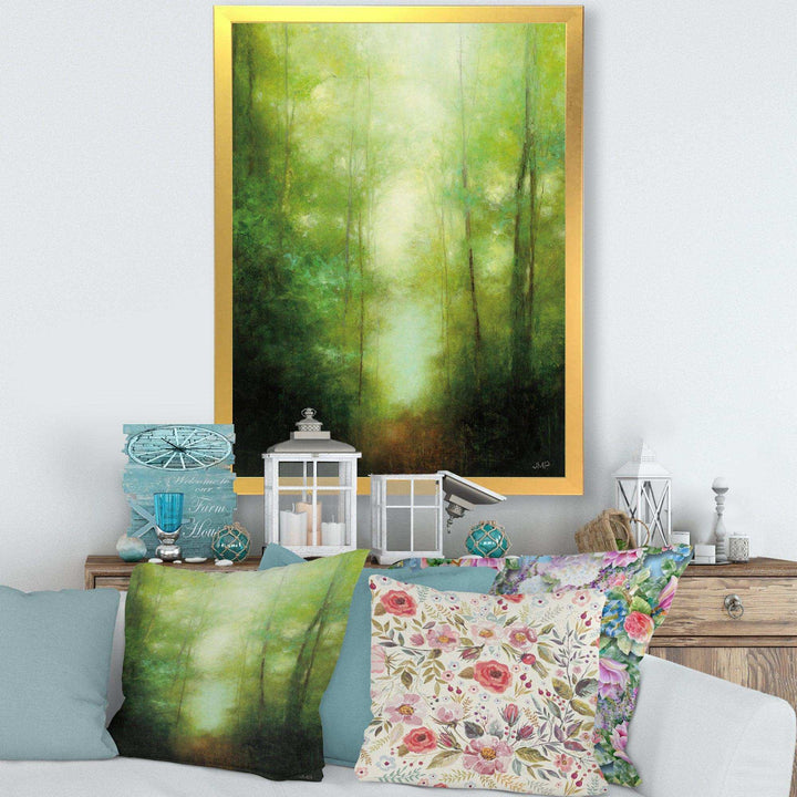 Into the Clearing Forest - Farmhouse Canvas Wall Art