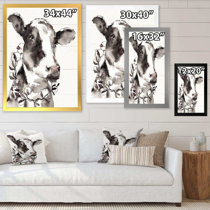 Cow Portrait Country Life