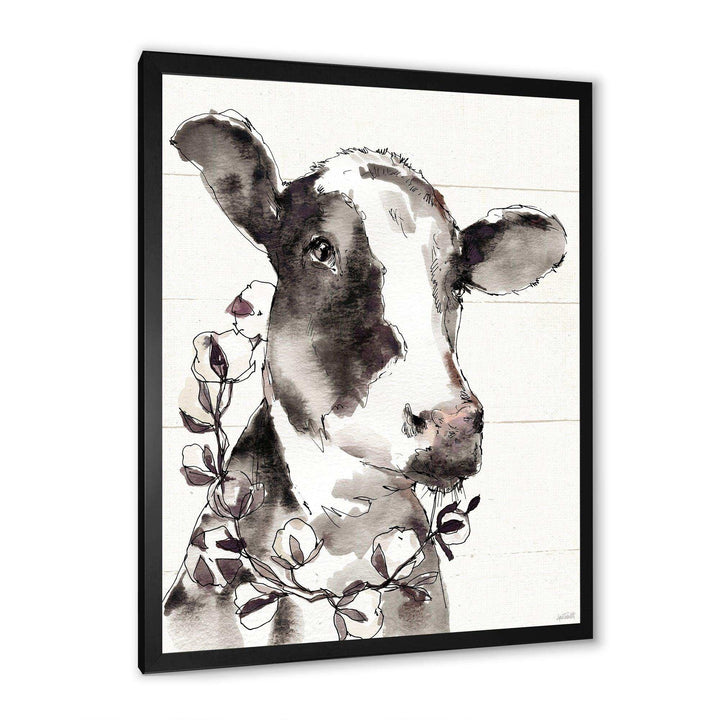 Cow Portrait Country Life