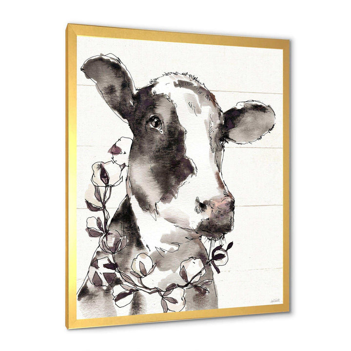 Cow Portrait Country Life