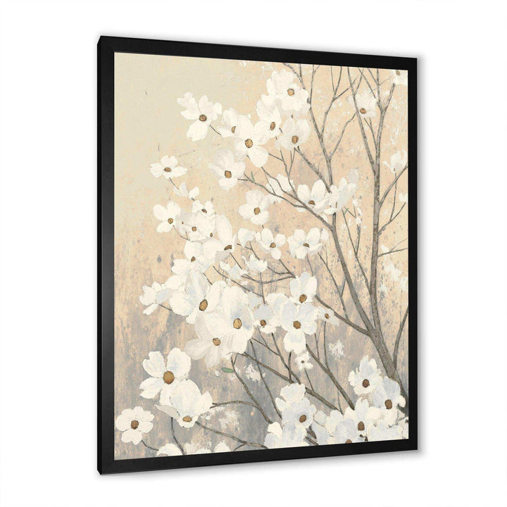 Brown onn Grey Blossoms