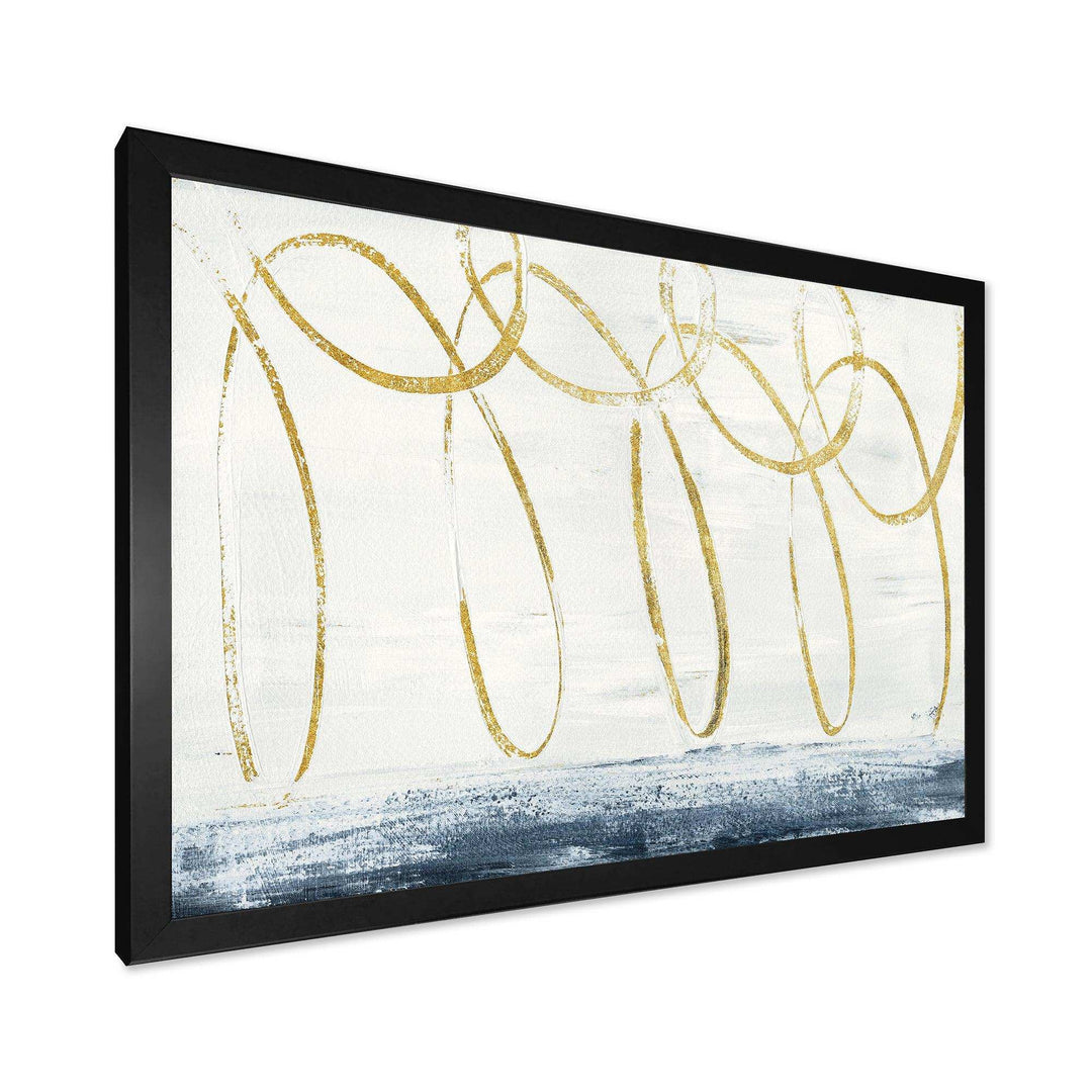 Gold Abstract Geometric Shape - Modern Wall Art Prints