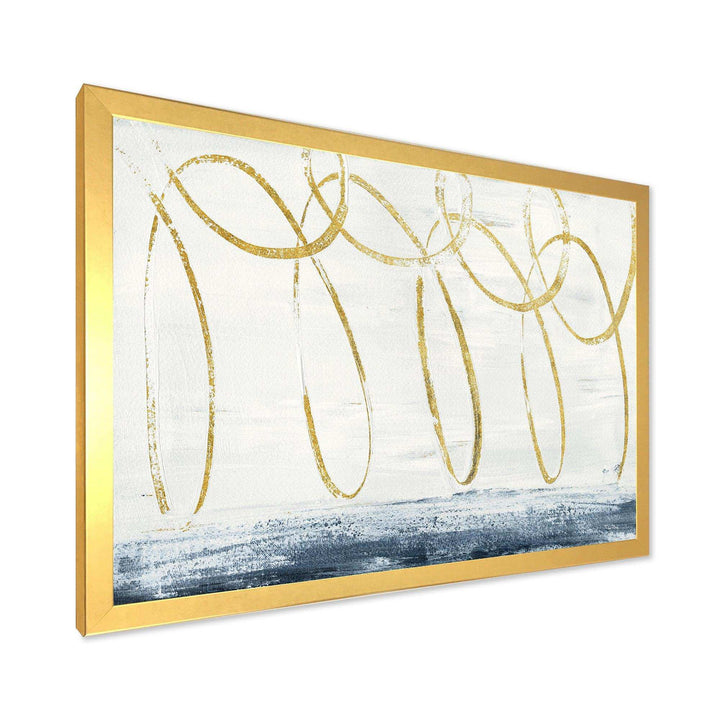 Gold Abstract Geometric Shape - Modern Wall Art Prints