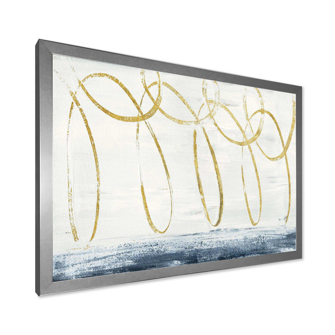 Gold Abstract Geometric Shape - Modern Wall Art Prints