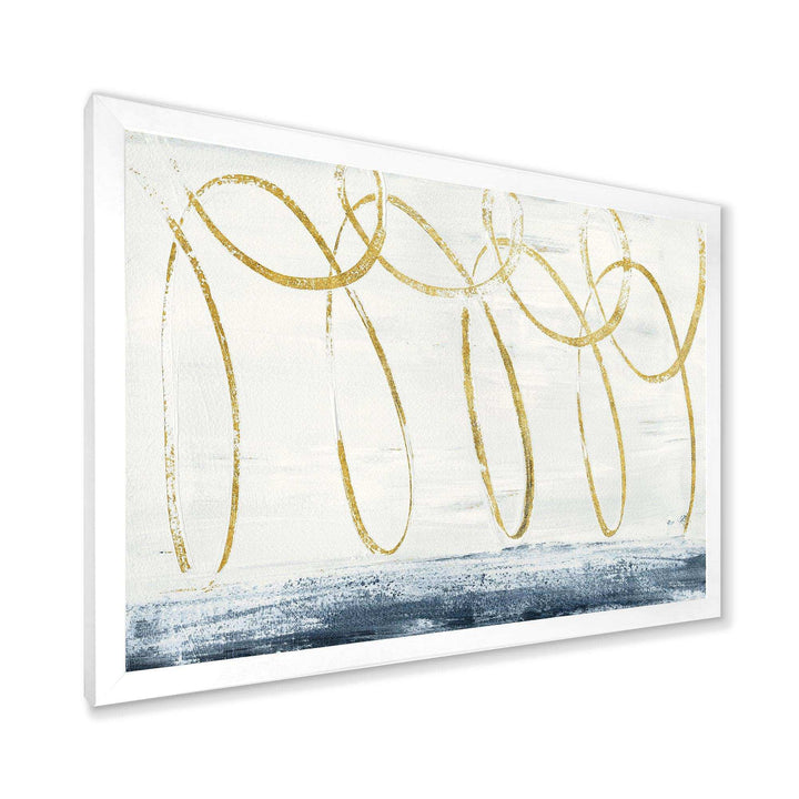 Gold Abstract Geometric Shape - Modern Wall Art Prints