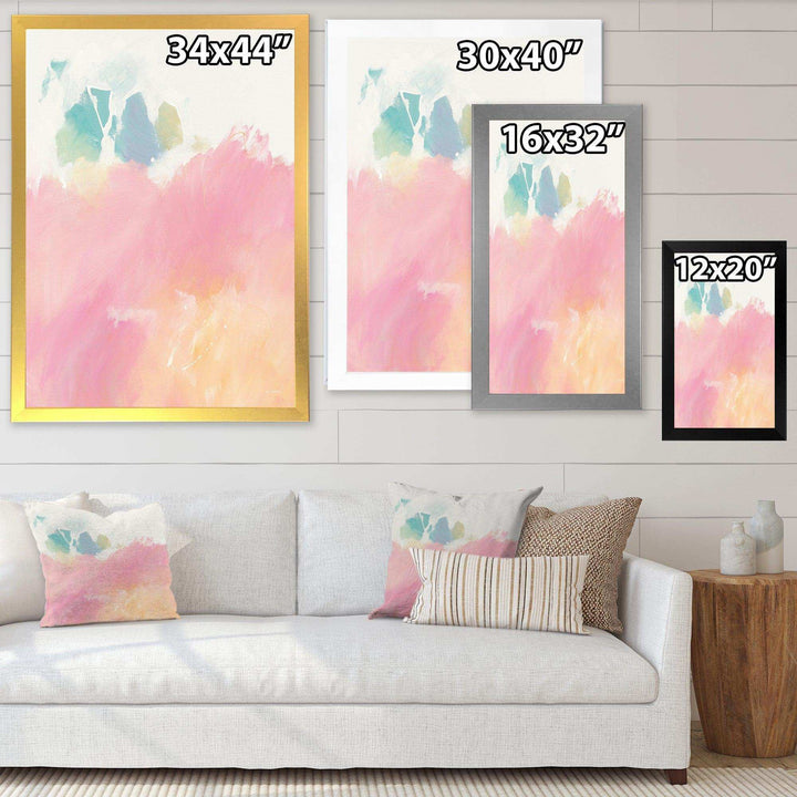 Pink Dream - Modern Living Room Wall Decor
