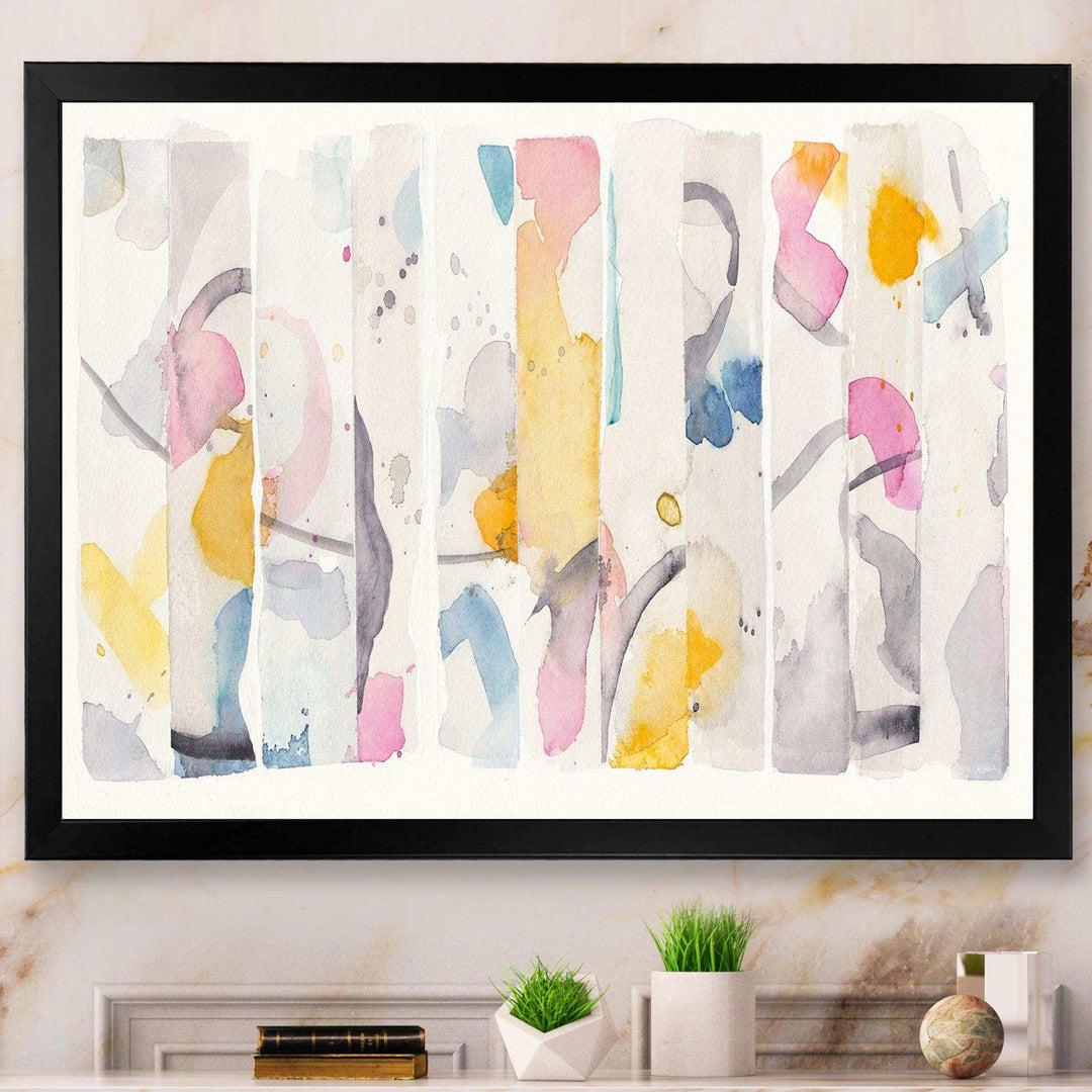 Multi-Color Geometric Bars II - Modern Wall Art Prints
