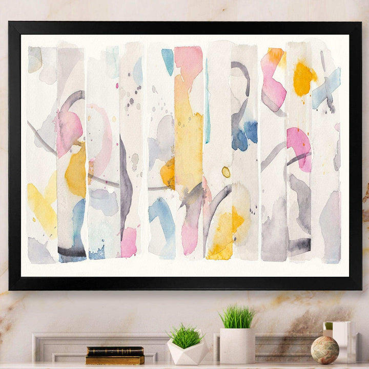 Multi-Color Geometric Bars II - Modern Wall Art Prints
