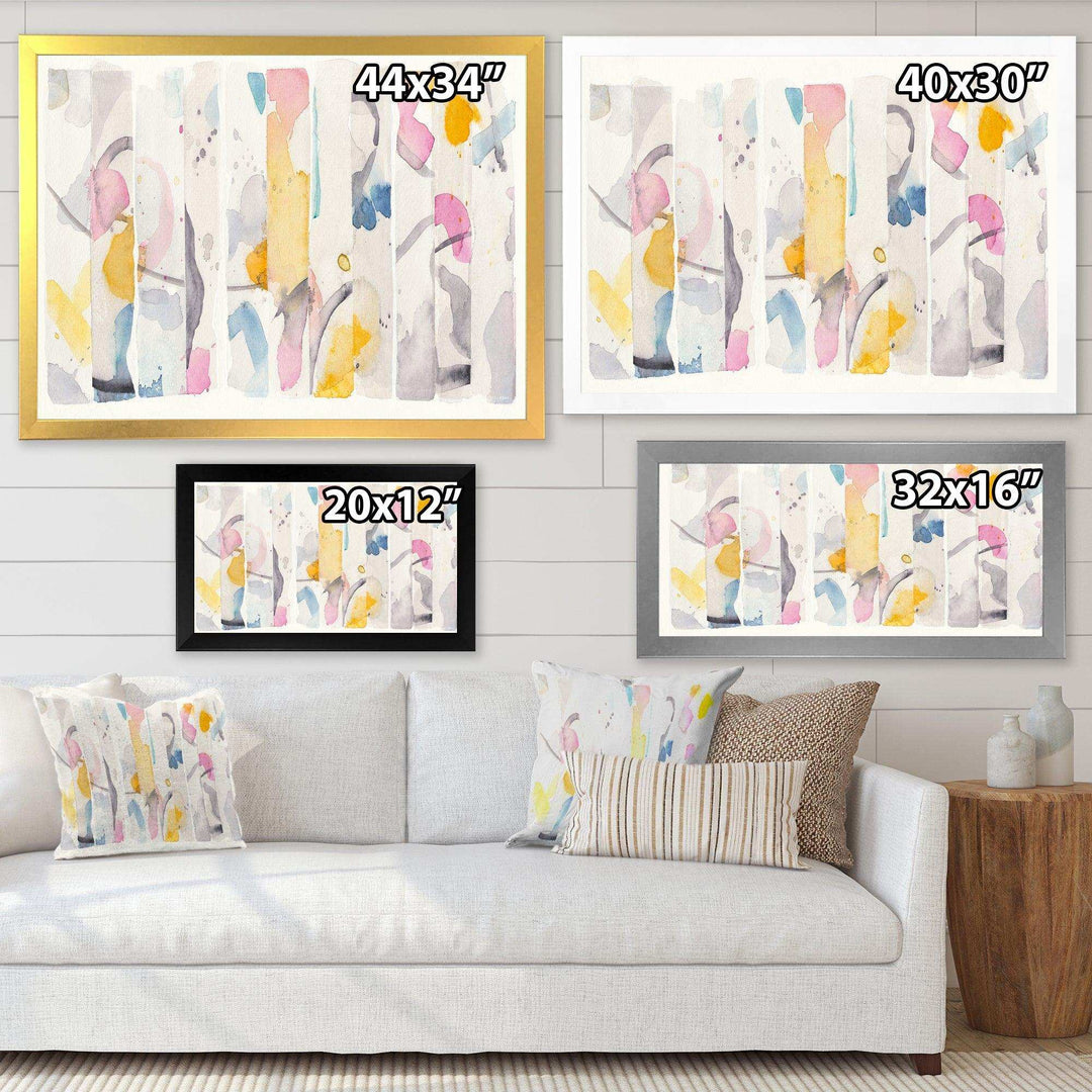 Multi-Color Geometric Bars II - Modern Wall Art Prints
