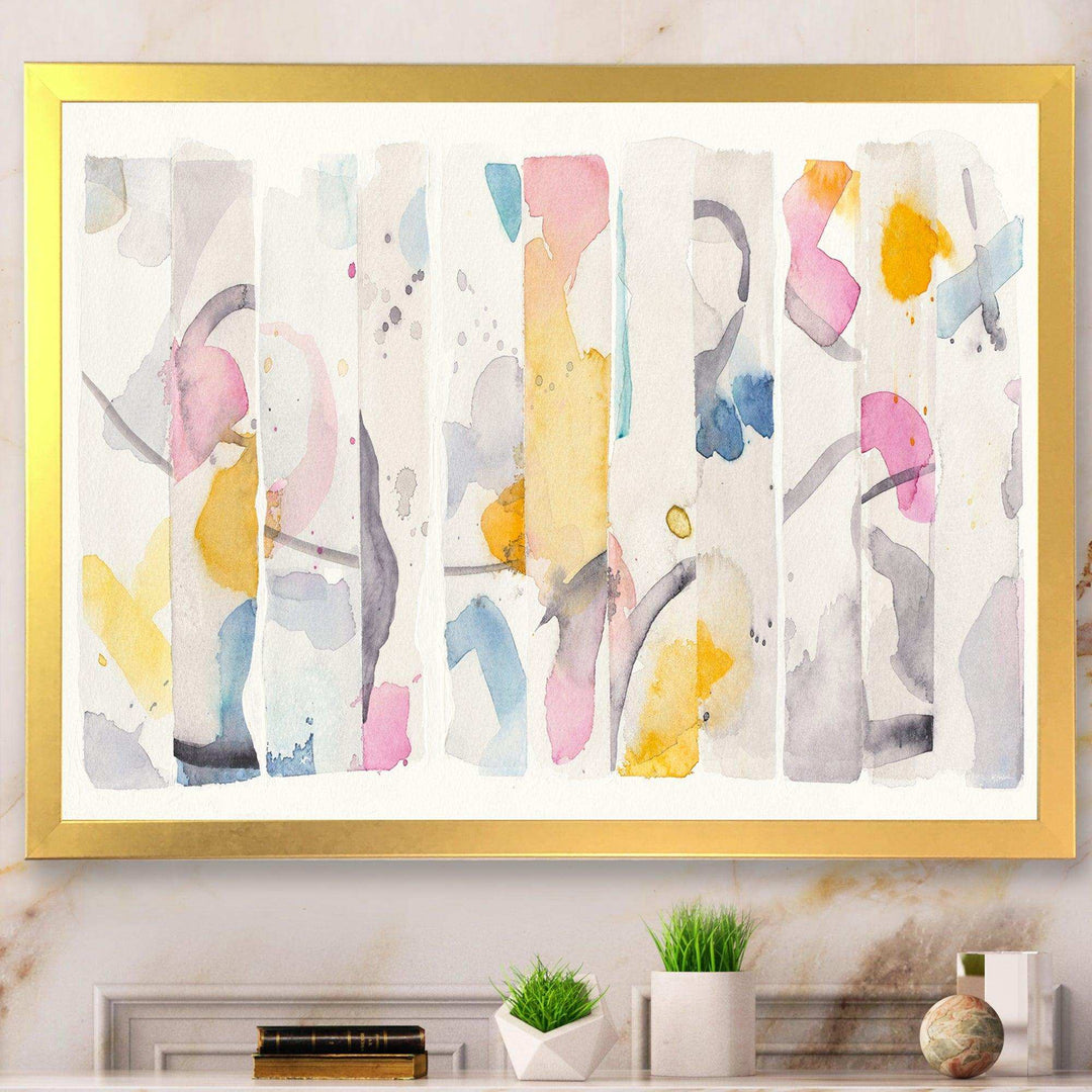 Multi-Color Geometric Bars II - Modern Wall Art Prints
