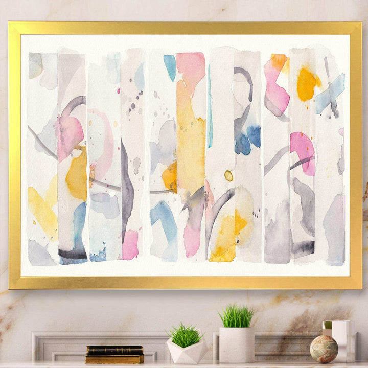 Multi-Color Geometric Bars II - Modern Wall Art Prints