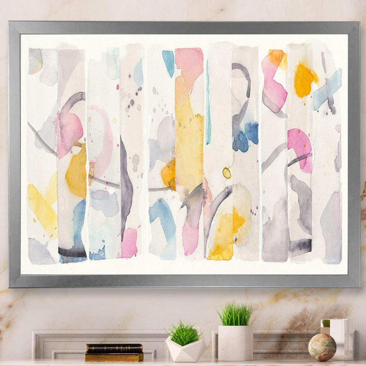 Multi-Color Geometric Bars II - Modern Wall Art Prints