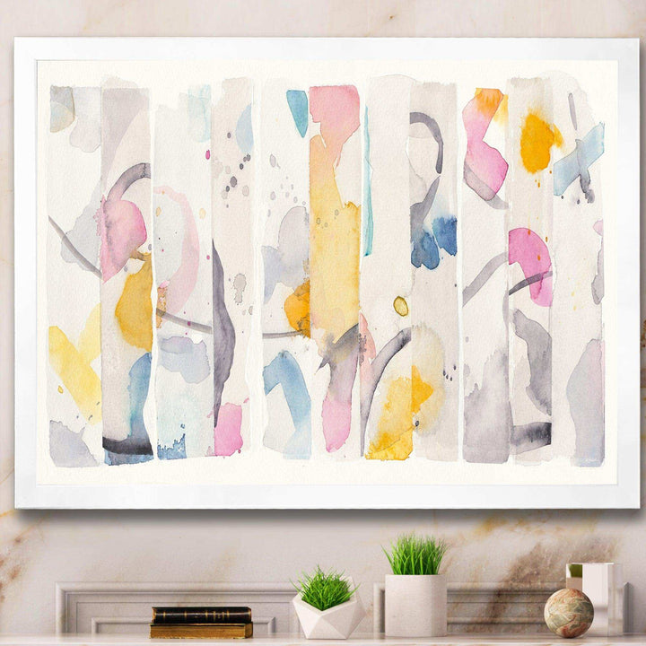 Multi-Color Geometric Bars II - Modern Wall Art Prints