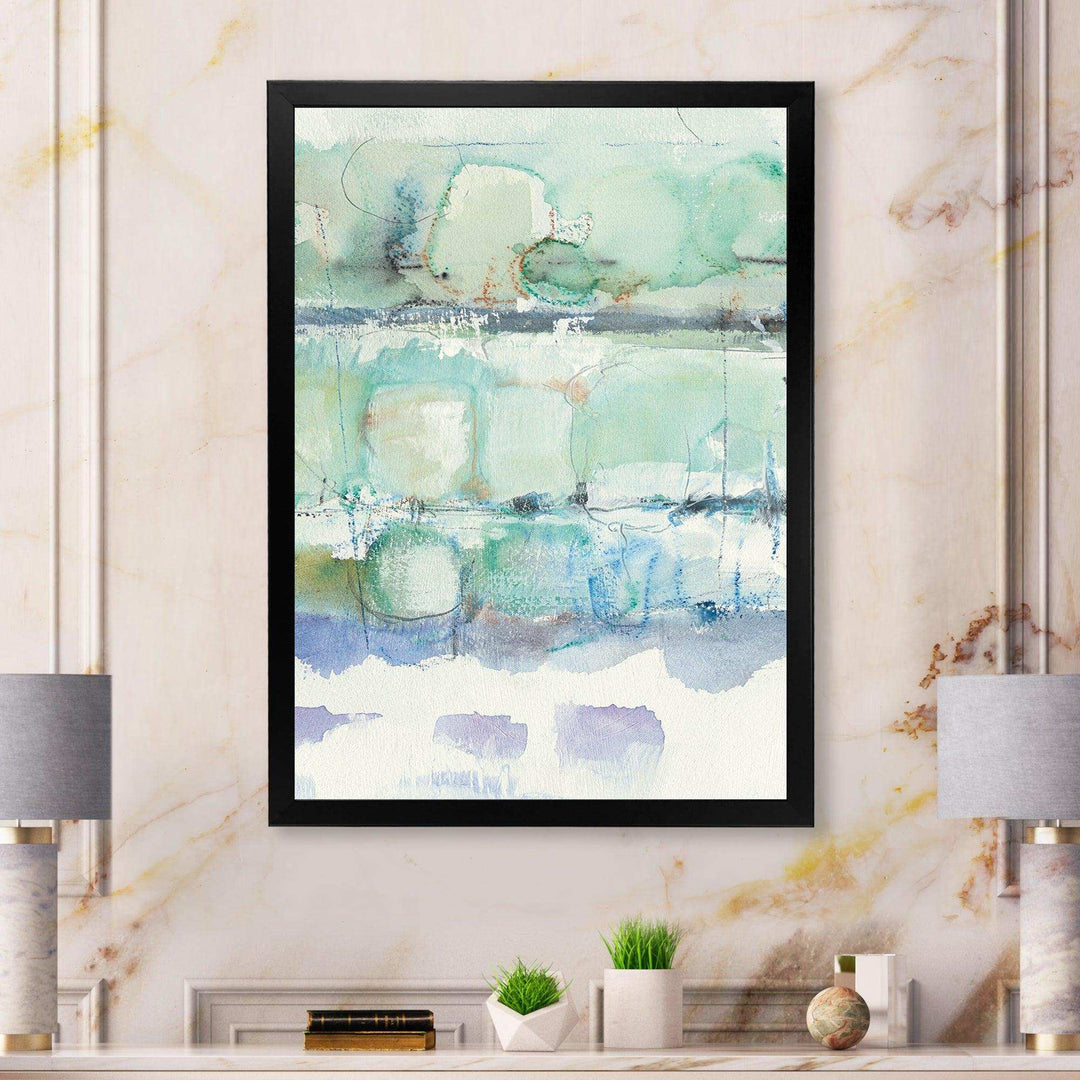 Blue Abstract Panel I - Modern Canvas Wall Art