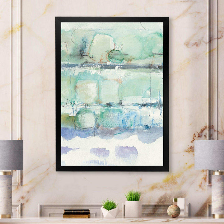 Blue Abstract Panel I - Modern Canvas Wall Art