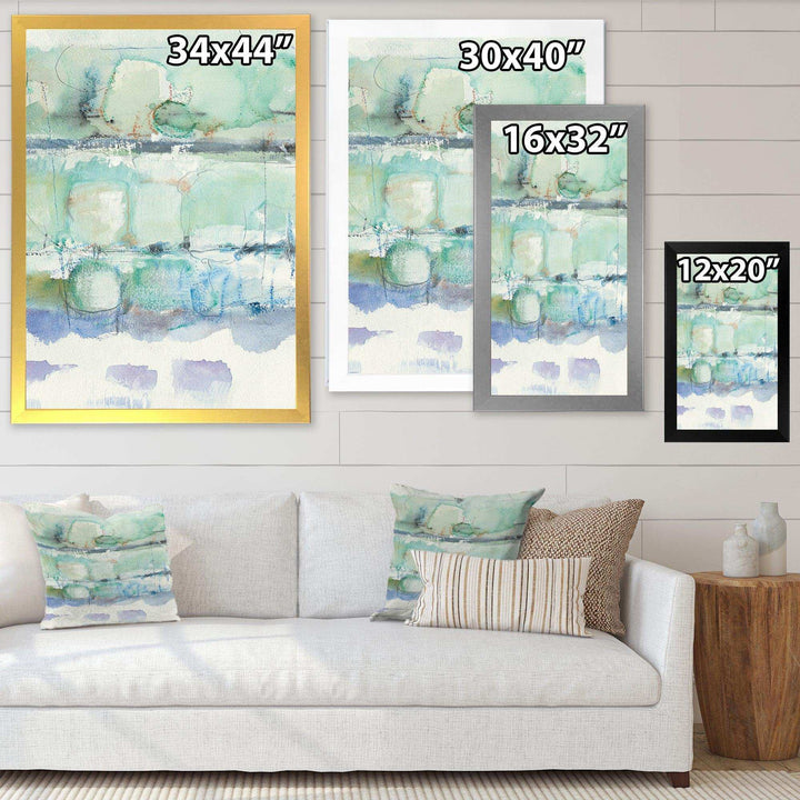 Blue Abstract Panel I - Modern Canvas Wall Art