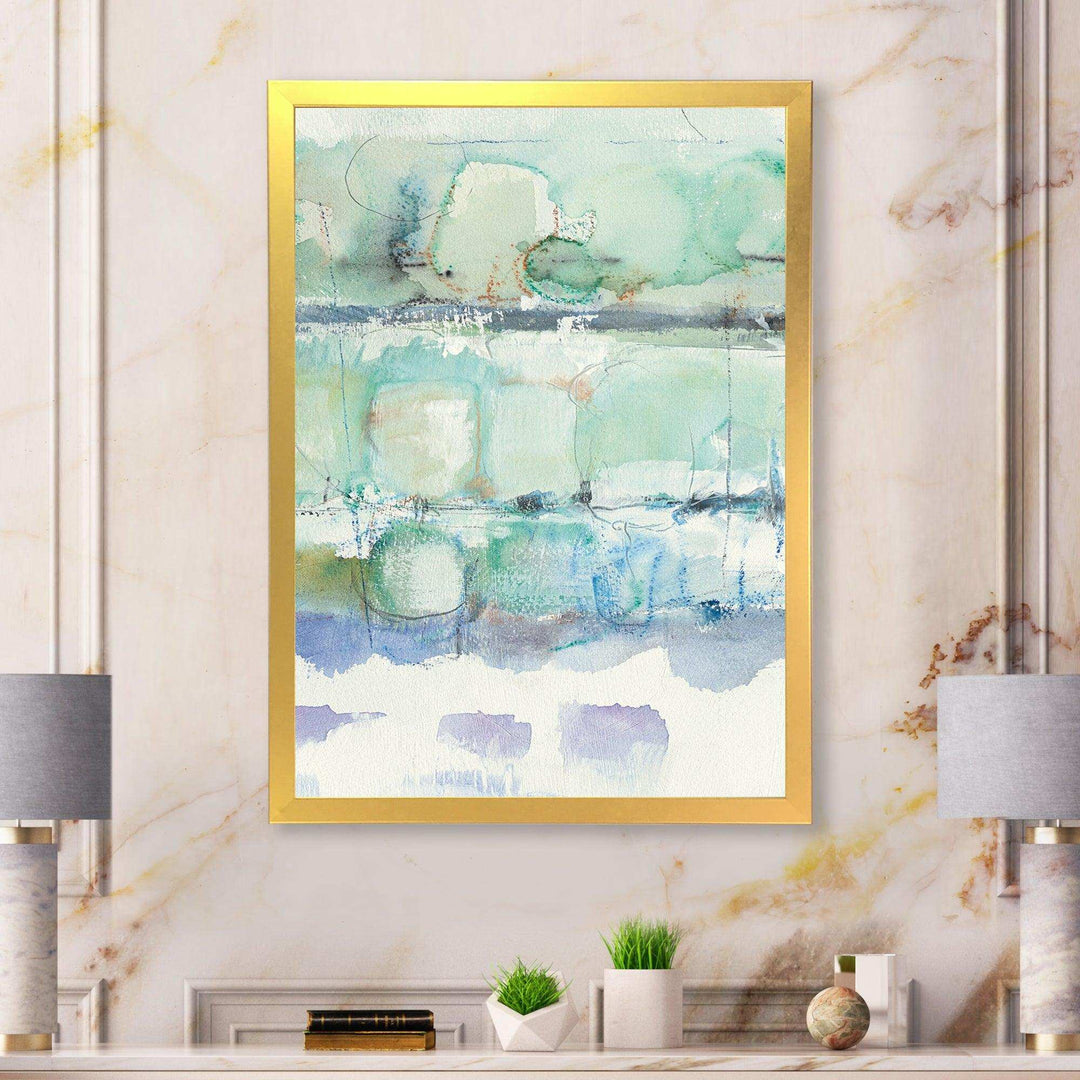 Blue Abstract Panel I - Modern Canvas Wall Art