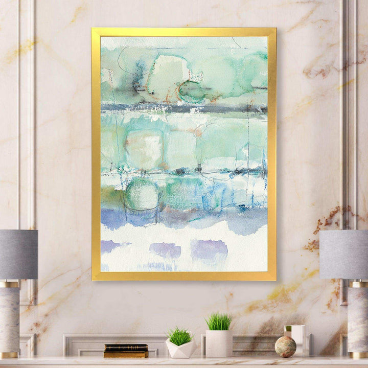 Blue Abstract Panel I - Modern Canvas Wall Art