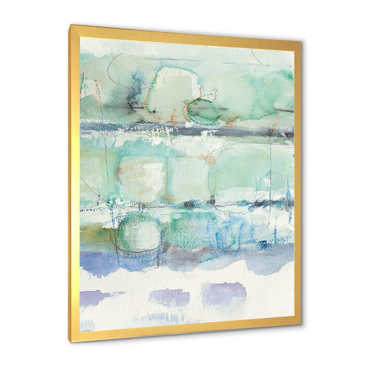 Blue Abstract Panel I - Modern Canvas Wall Art