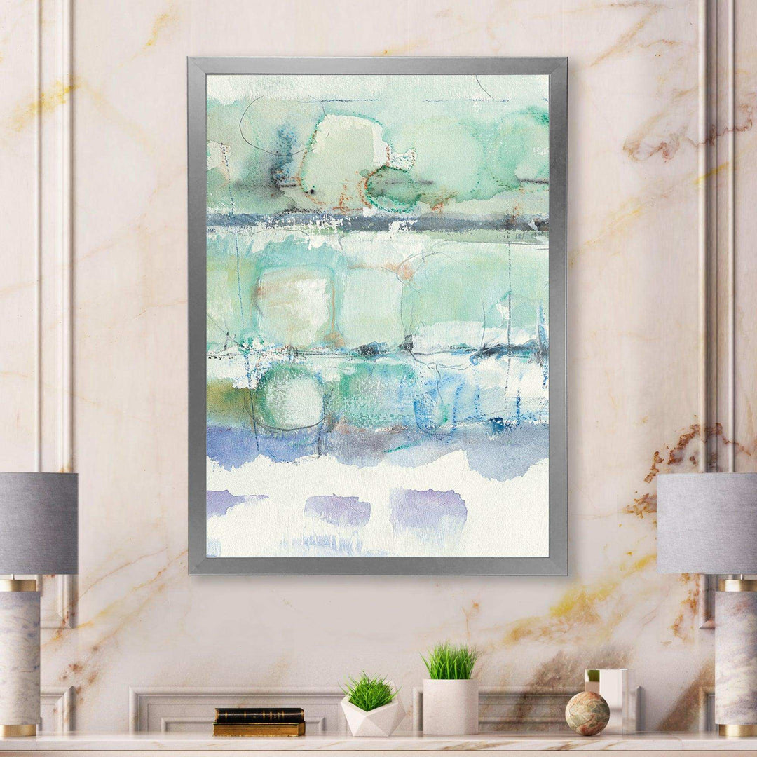 Blue Abstract Panel I - Modern Canvas Wall Art