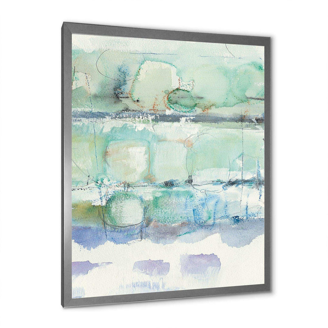 Blue Abstract Panel I - Modern Canvas Wall Art