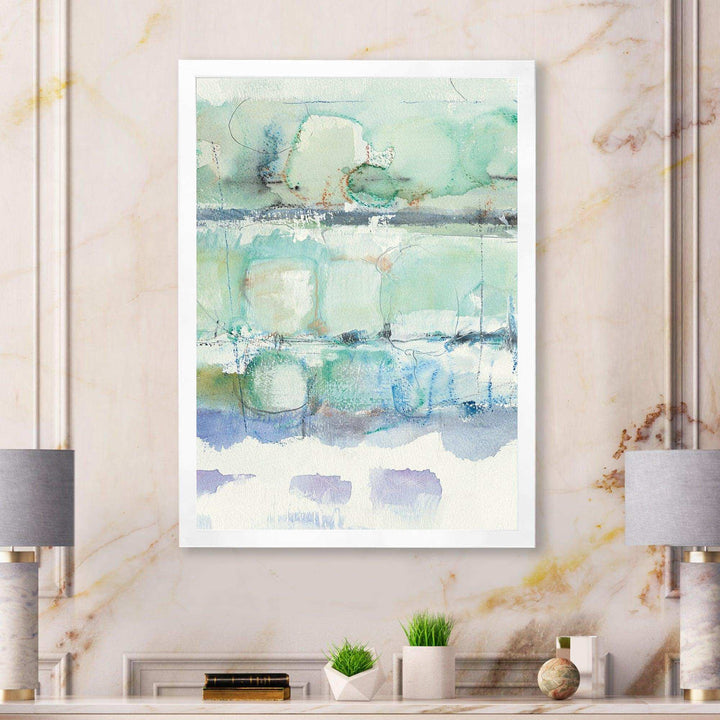 Blue Abstract Panel I - Modern Canvas Wall Art