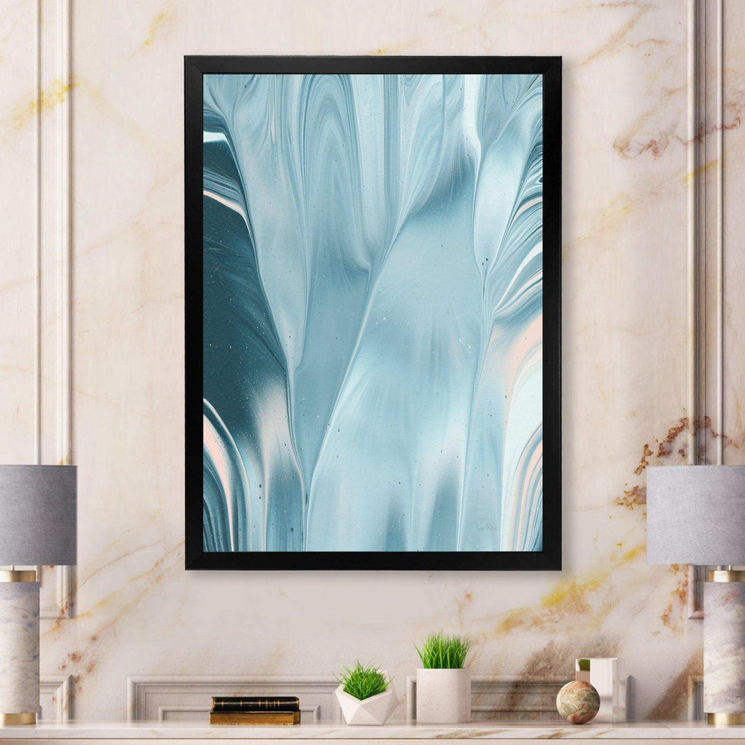 Blue Modern Water I - Modern Bedroom Wall Art