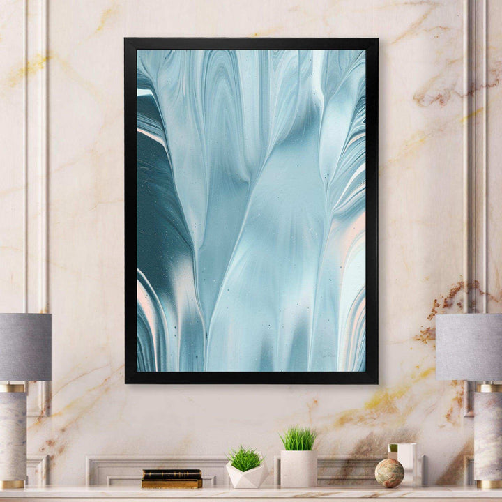 Blue Modern Water I - Modern Bedroom Wall Art