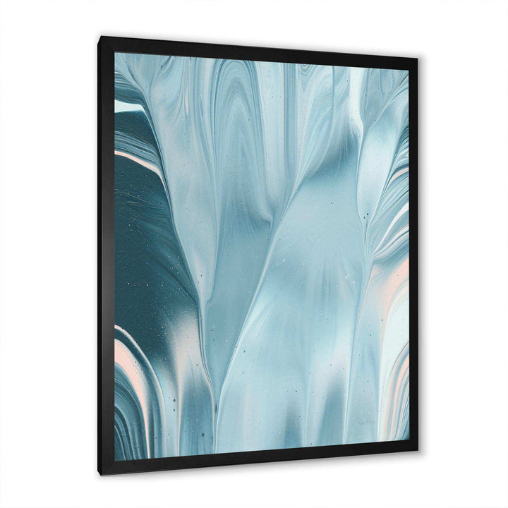 Blue Modern Water I - Modern Bedroom Wall Art