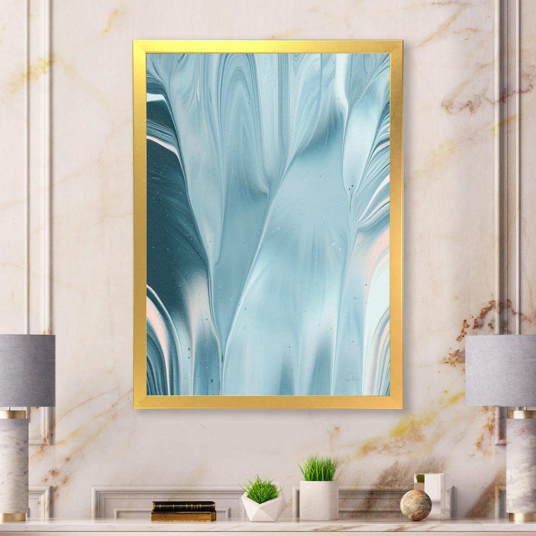 Blue Modern Water I - Modern Bedroom Wall Art
