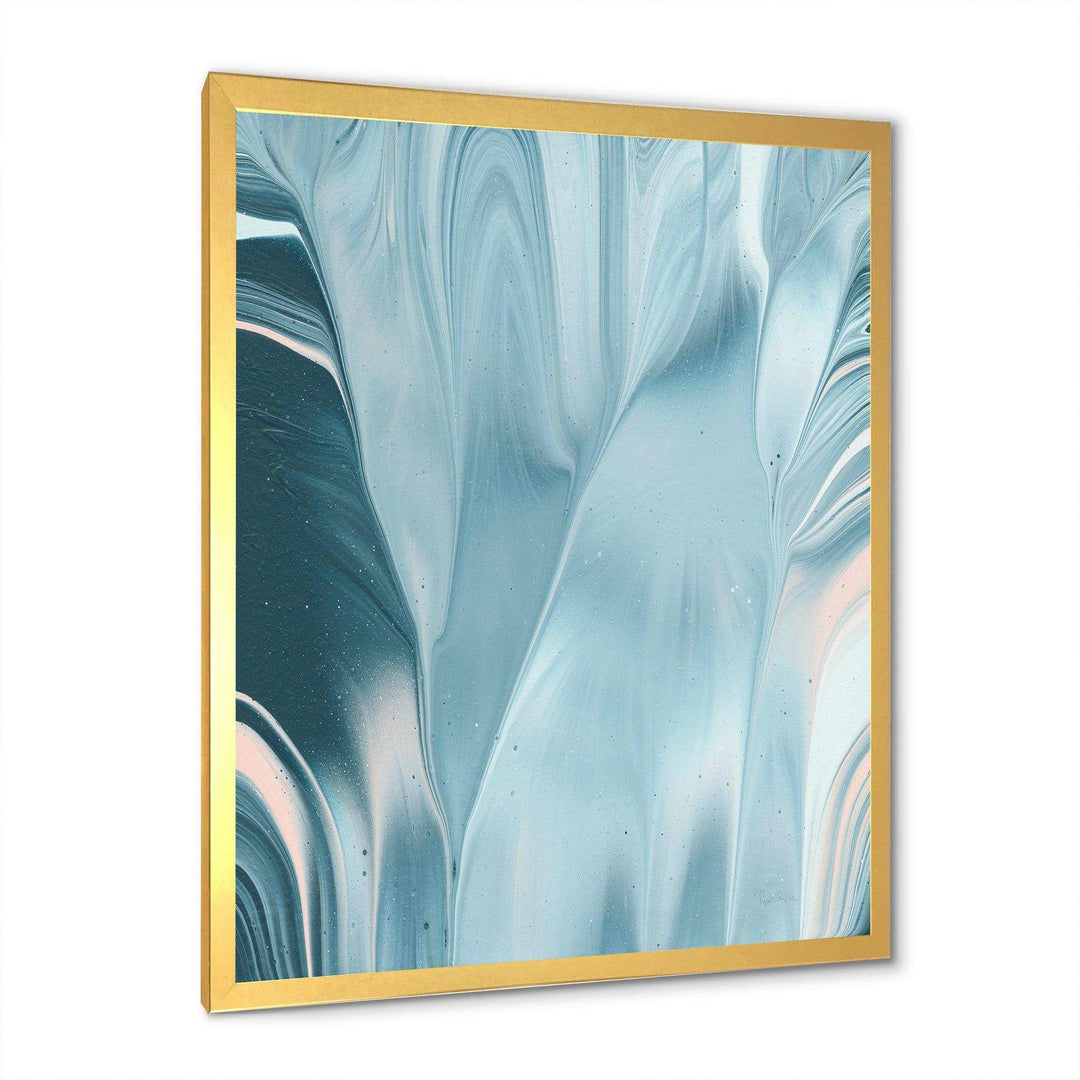 Blue Modern Water I - Modern Bedroom Wall Art