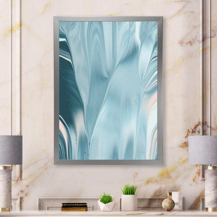 Blue Modern Water I - Modern Bedroom Wall Art