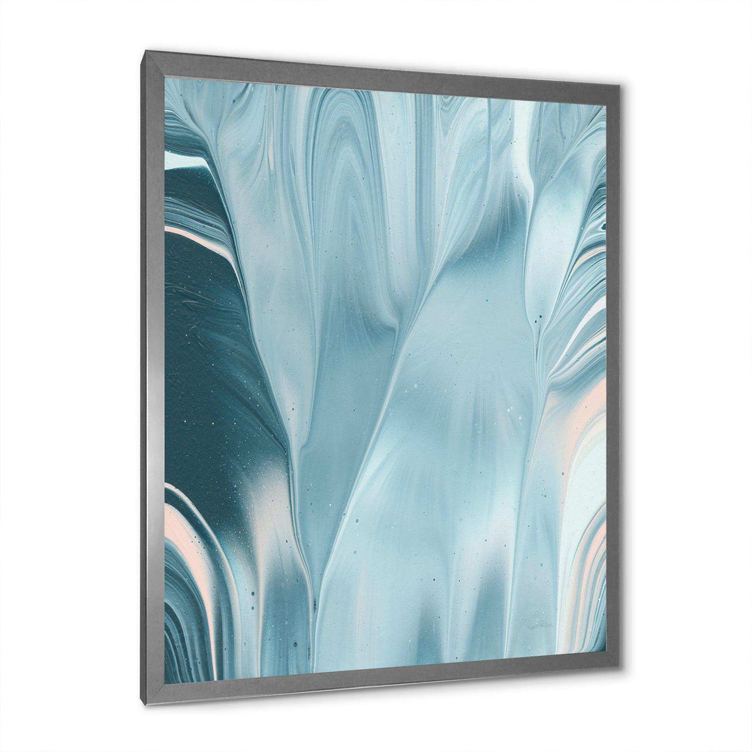 Blue Modern Water I - Modern Bedroom Wall Art