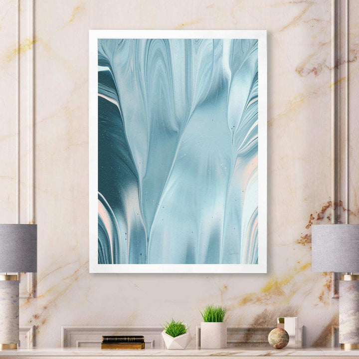 Blue Modern Water I - Modern Bedroom Wall Art