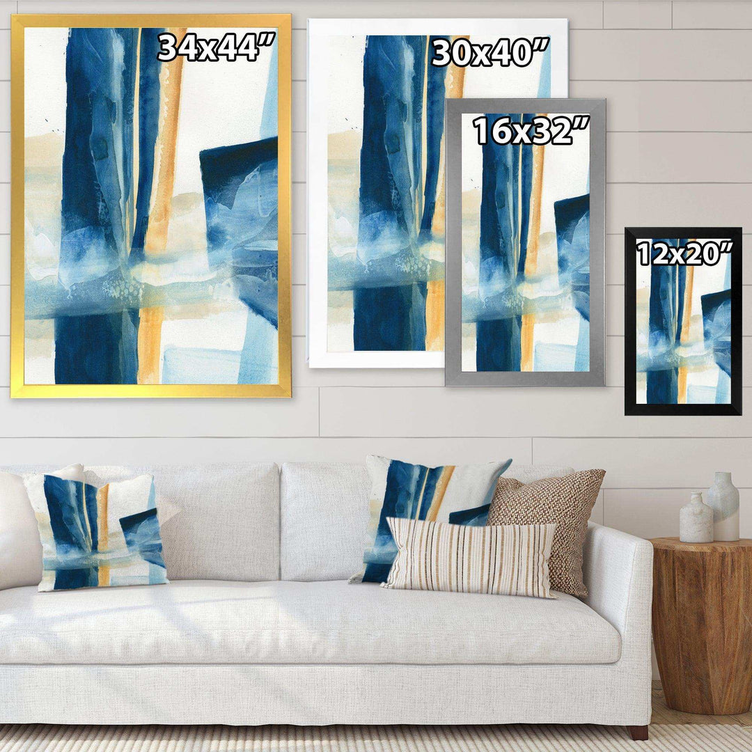 Indigo Panel IV - Modern Wall Art Prints