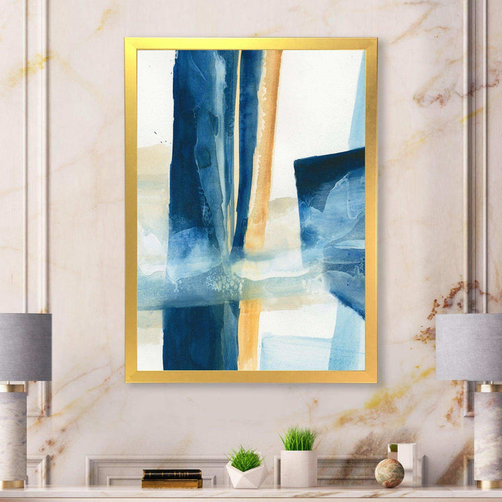 Indigo Panel IV - Modern Wall Art Prints