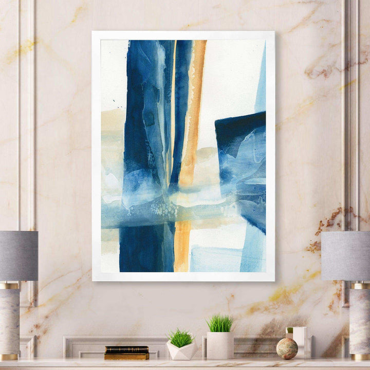 Indigo Panel IV - Modern Wall Art Prints