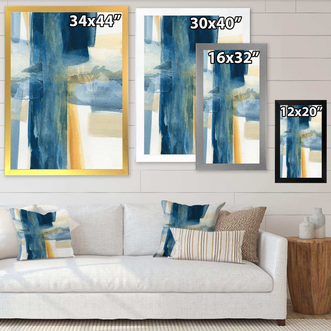 Indigo Panel VI - Modern Wall Art Prints