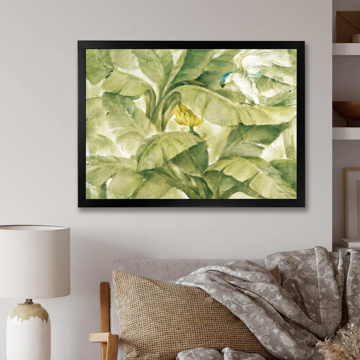 Tropical Canopy II Green - Farmhouse Living Room Wall Decor